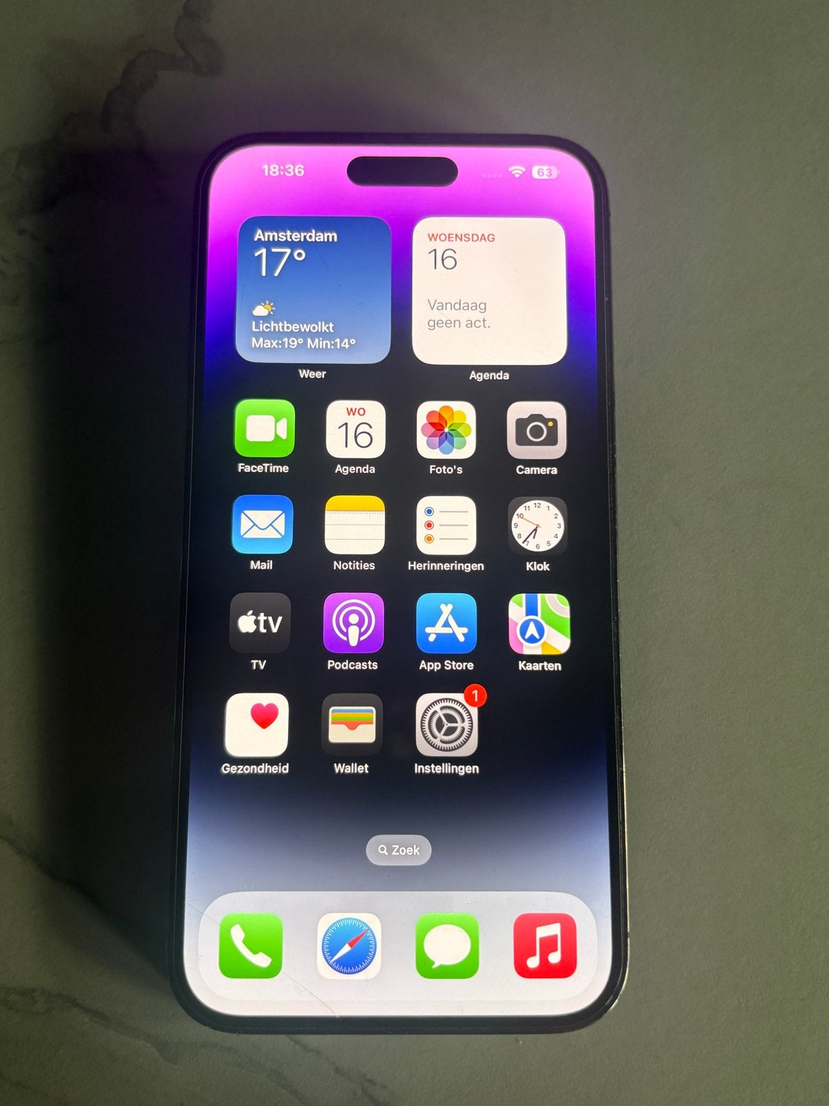 iPhone 14 Pro Max 128GB, Telecommunicatie, Paars, Ophalen of Verzenden, 84 %, Zonder simlock