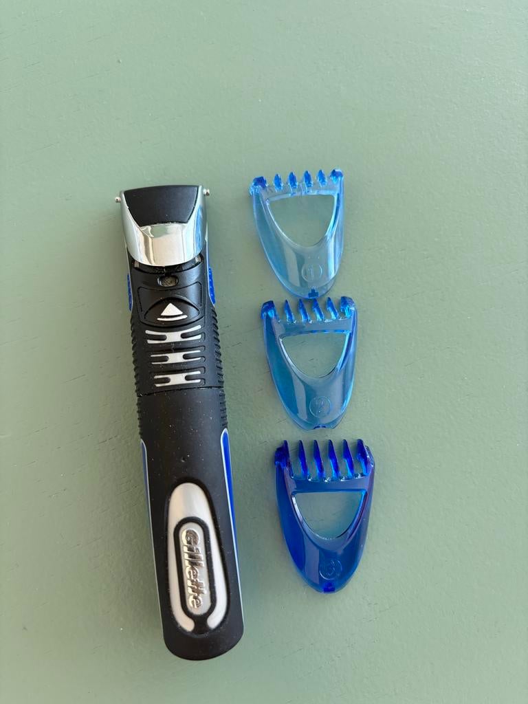 Gillette Trimmer met 3 opzetstukken, Ophalen of Verzenden, Gebruikt, Scheren en Epileren