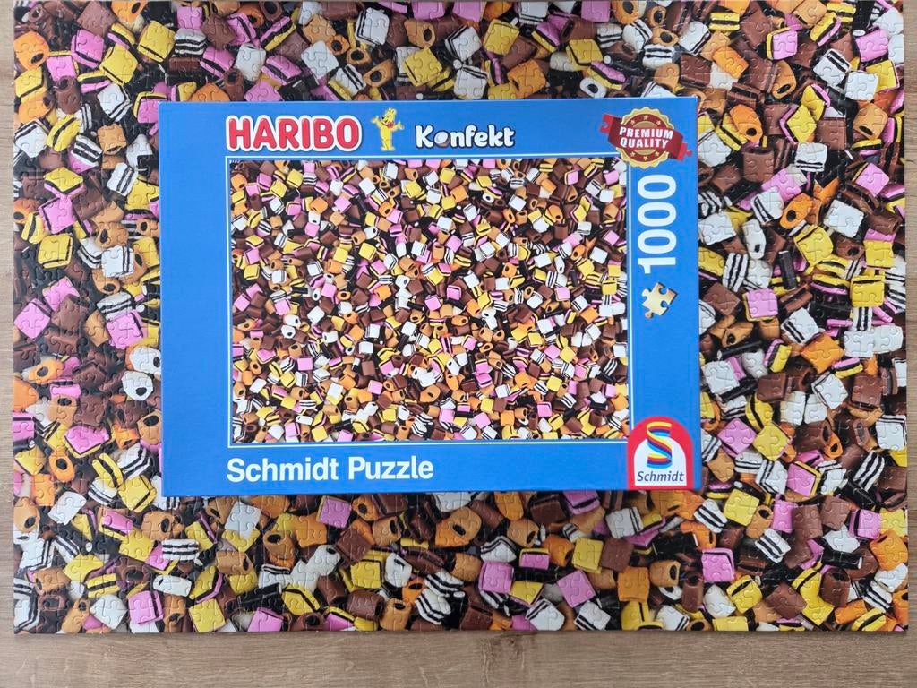 Schmidt Haribo puzzel 1000 stukjes, Ophalen of Verzenden, 500 t/m 1500 stukjes, Zo goed als nieuw, Legpuzzel