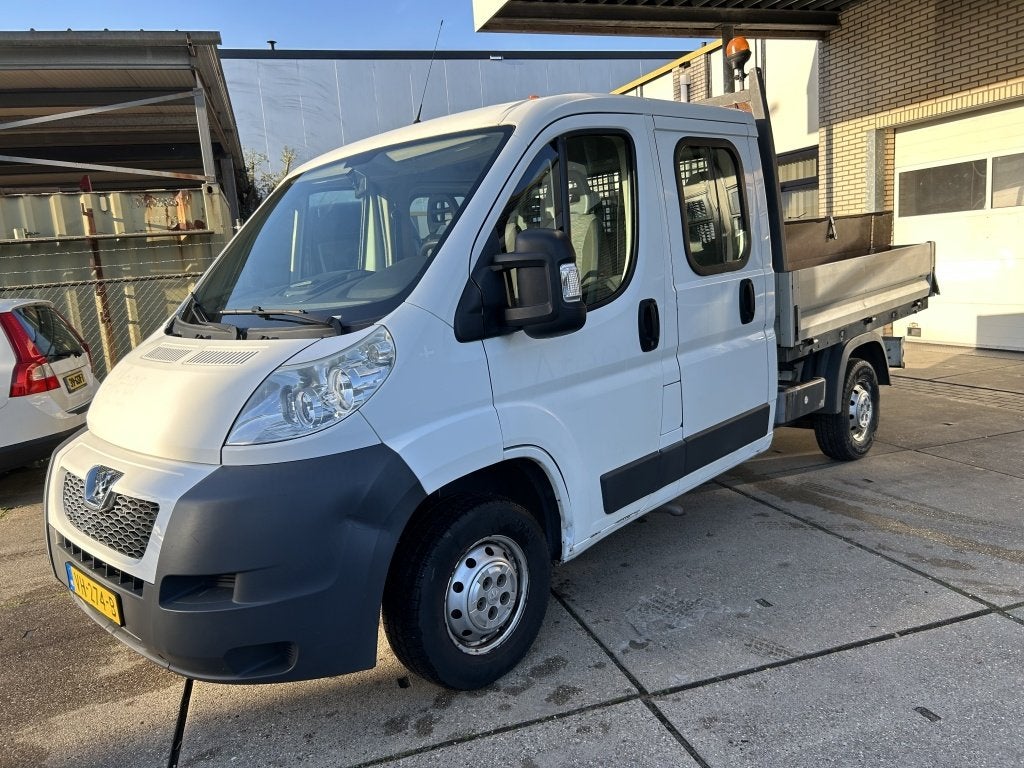 Peugeot Boxer 333 2.2 HDI L2H2 DC 7 PERS OPEN LAADBAK, Auto's, 13 km/l, Stof, Gebruikt, 4 cilinders