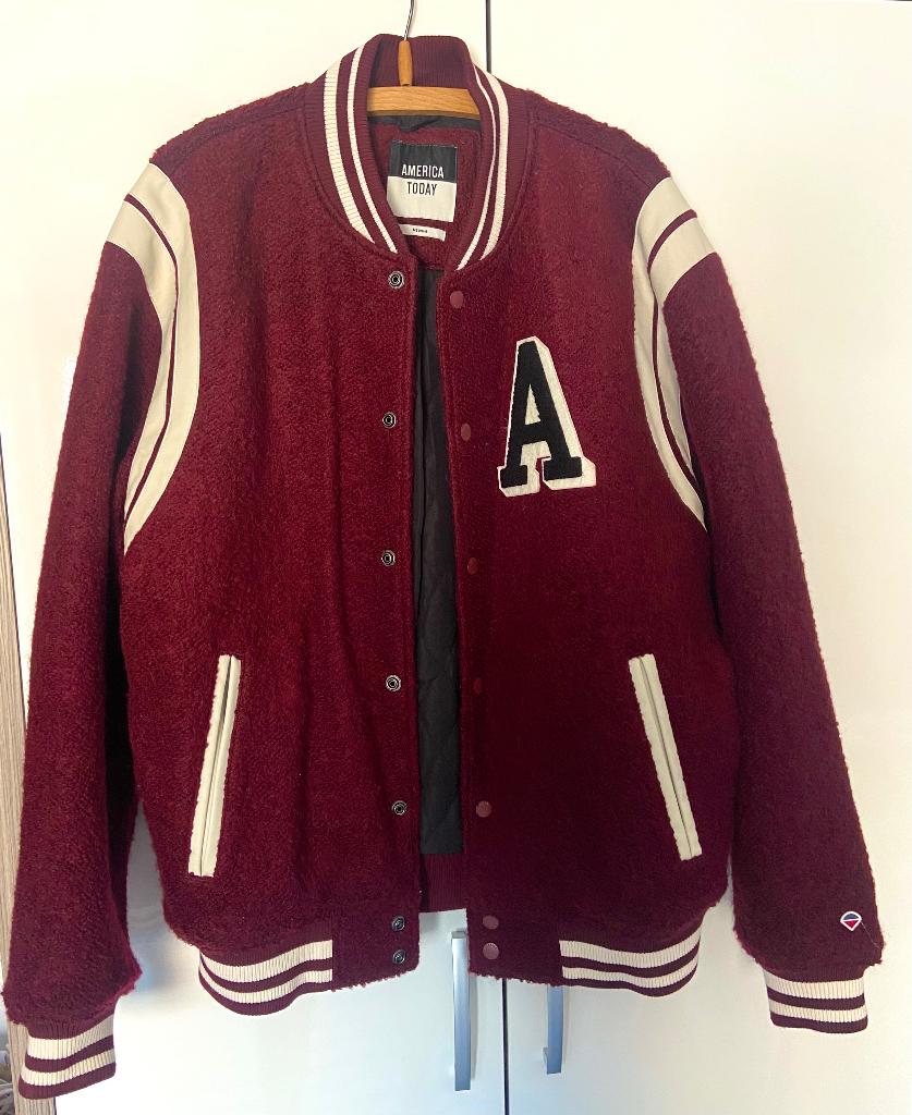 America Today varsity jacket, Maat 38/40 (M), Ophalen of Verzenden, Zo goed als nieuw, America Today