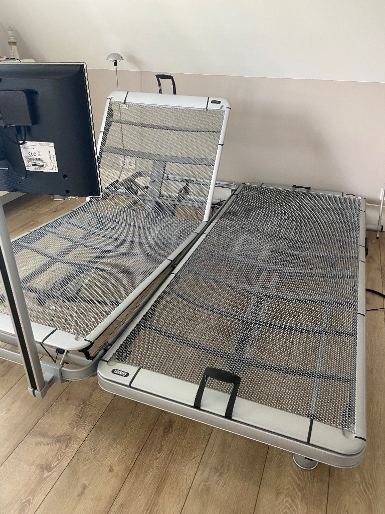 Auping Royal elektrisch verstelbaar 2 persoons, Huis en Inrichting, Slaapkamer | Bedden, Ophalen, Tweepersoons, 180 cm, 200 cm