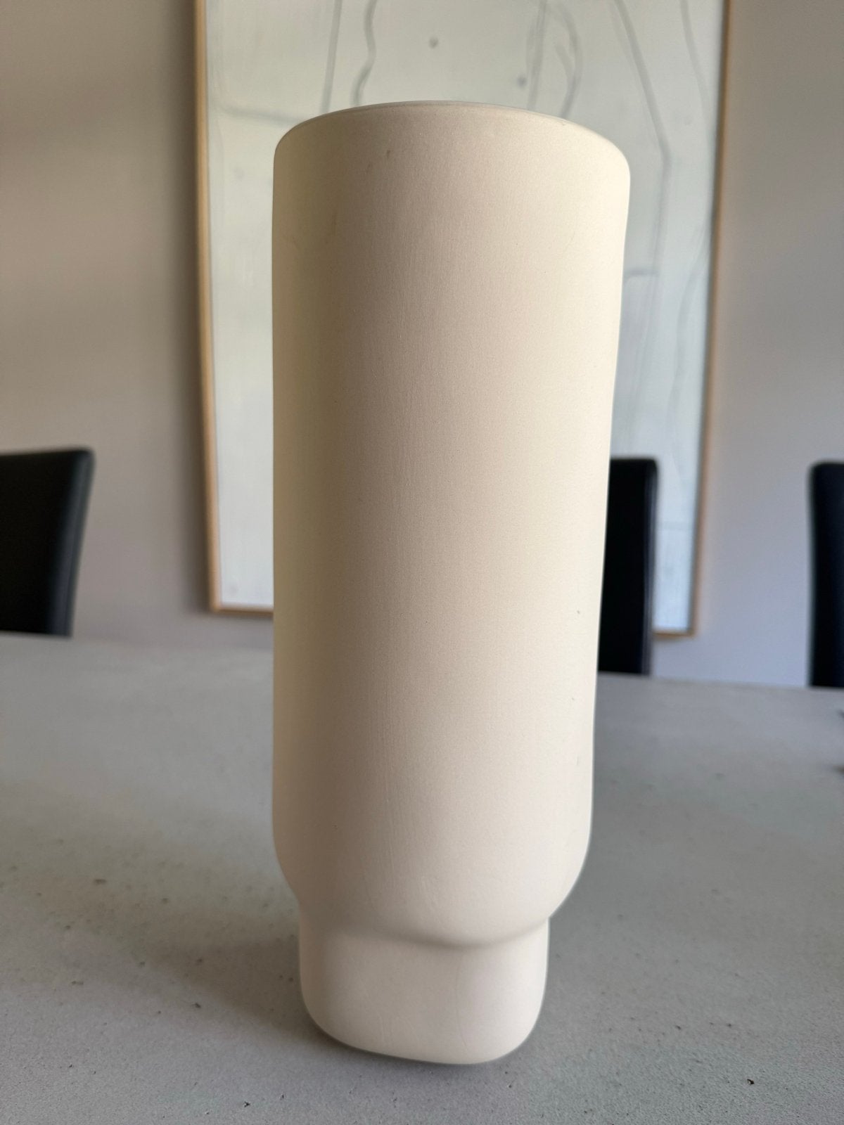 Bolia vaas, beige, 30 cm hoog, Ophalen, Beige, Zo goed als nieuw, Geschikt voor droogbloemen