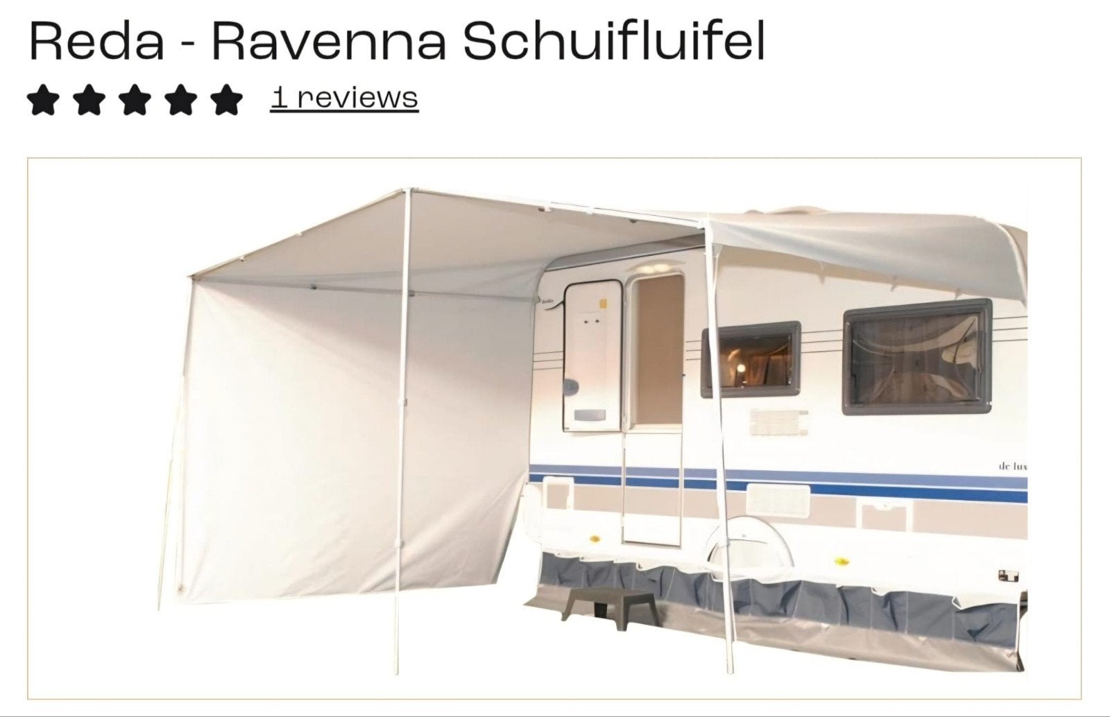 Reda Ravenna Schuifluifel voor caravan 450-460 cm, Ophalen of Verzenden