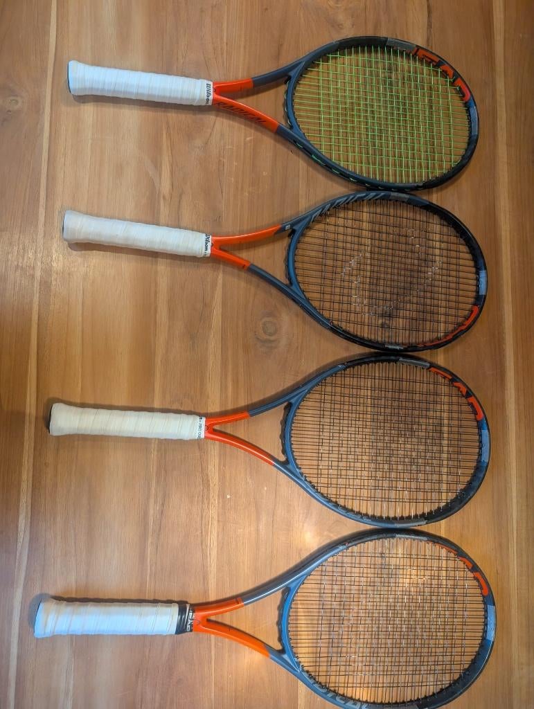 4 Tennis Rackets HEAD Radical Pro Graphene 360, Gebruikt, Ophalen of Verzenden, Head, Racket