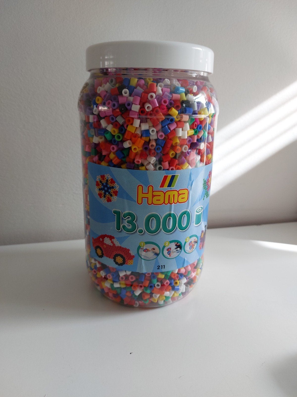 Hama strijkkralen pot 13.000 stuks - Meerkleurig, Ophalen, Nieuw, Meerkleurig, Kunststof