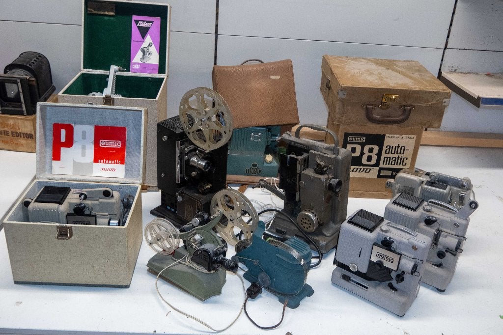 filmprojector 1940-1950 partij, Ophalen, 1940 tot 1960, Filmcamera