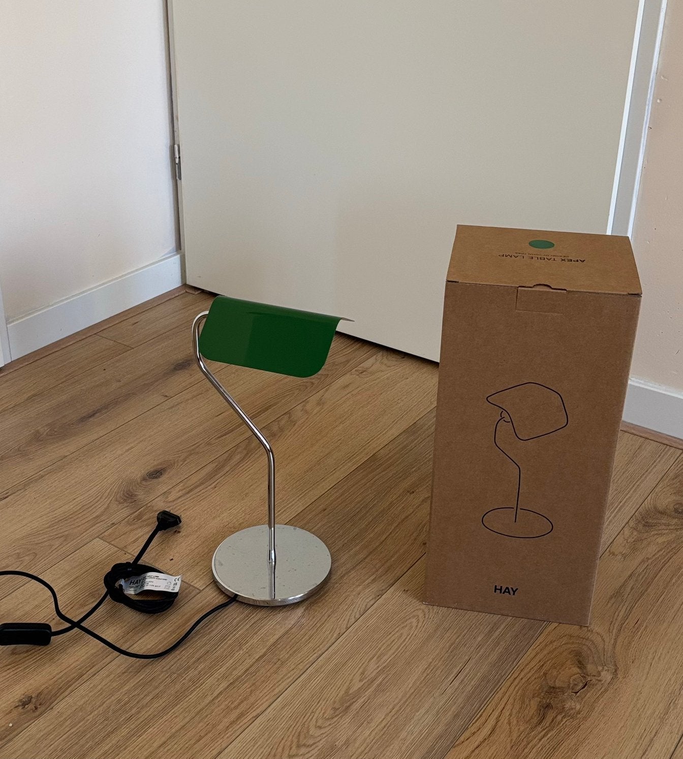 HAY Apex Table lamp / green - good as new, Ophalen, Bureaulamp, Groen, Zo goed als nieuw