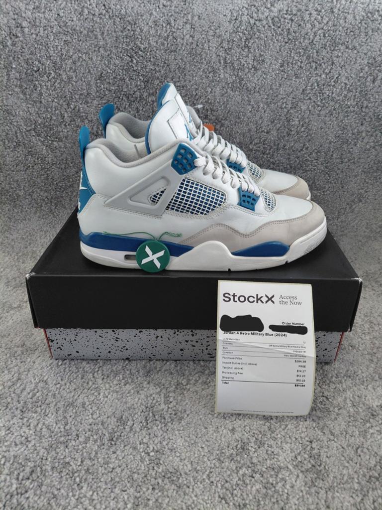 Jordan 4 Military blue maat 46, Kleding | Heren, Schoenen, Blauw, Ophalen of Verzenden, Nike Air Jordan, Sneakers of Gympen