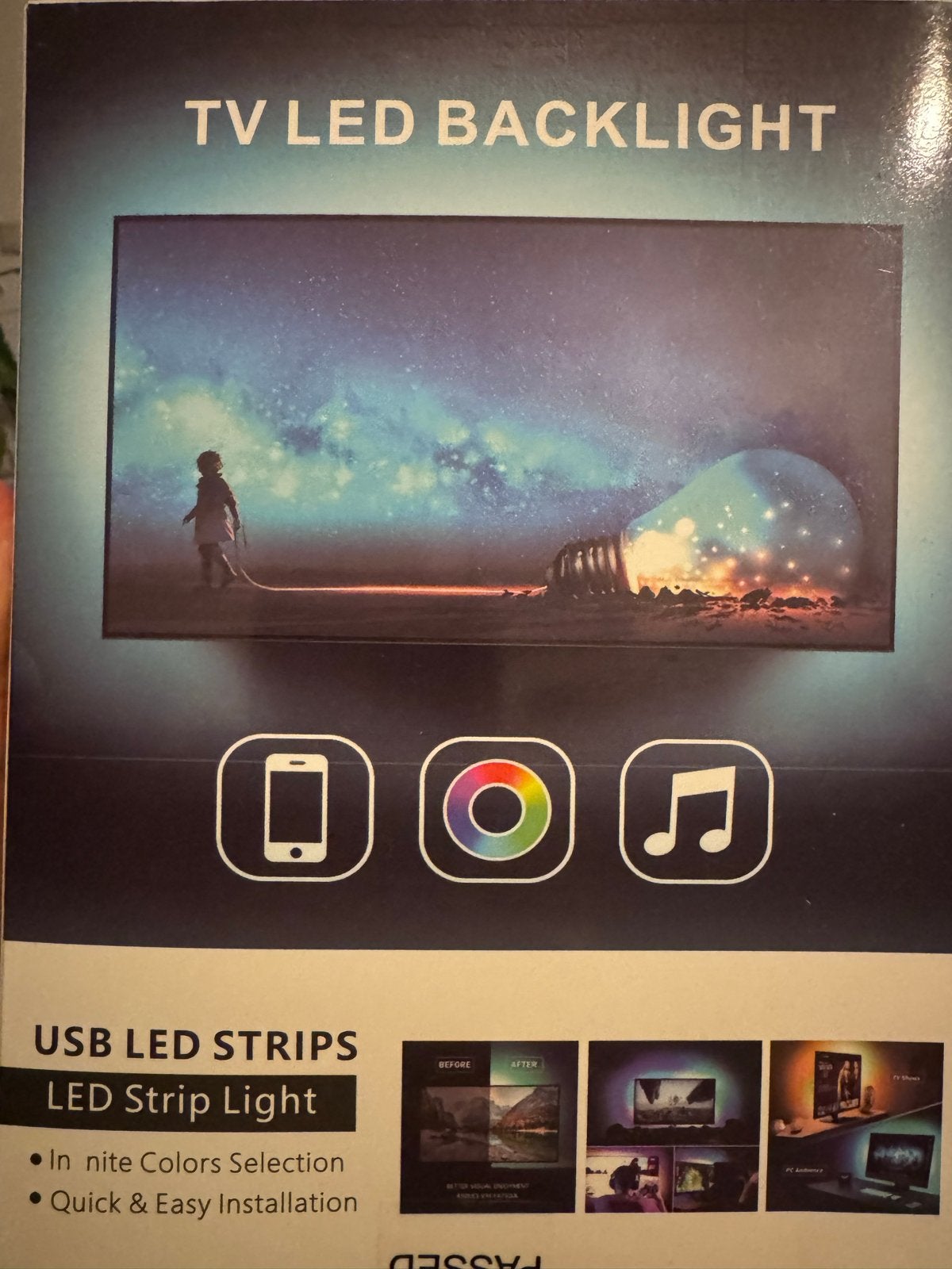 TV LED Backlight USB LED Strip Licht - Sfeerverlichting, Ophalen of Verzenden, Nieuw