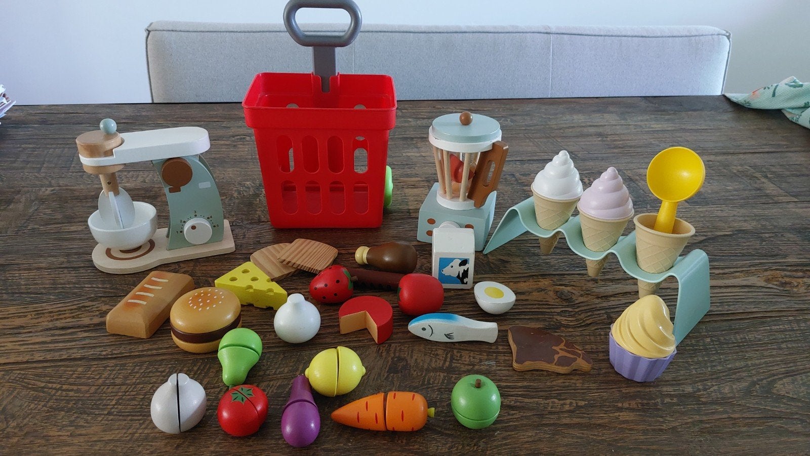 Houten speelgoedkeuken set, Ophalen, Gebruikt, Jongen of Meisje