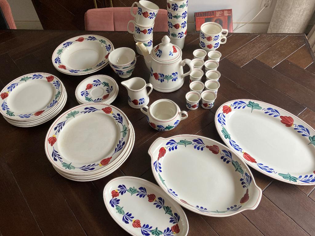 Boerenbont servies, Huis en Inrichting, Keuken | Servies, Ophalen, Gebruikt, Overige typen, Aardewerk