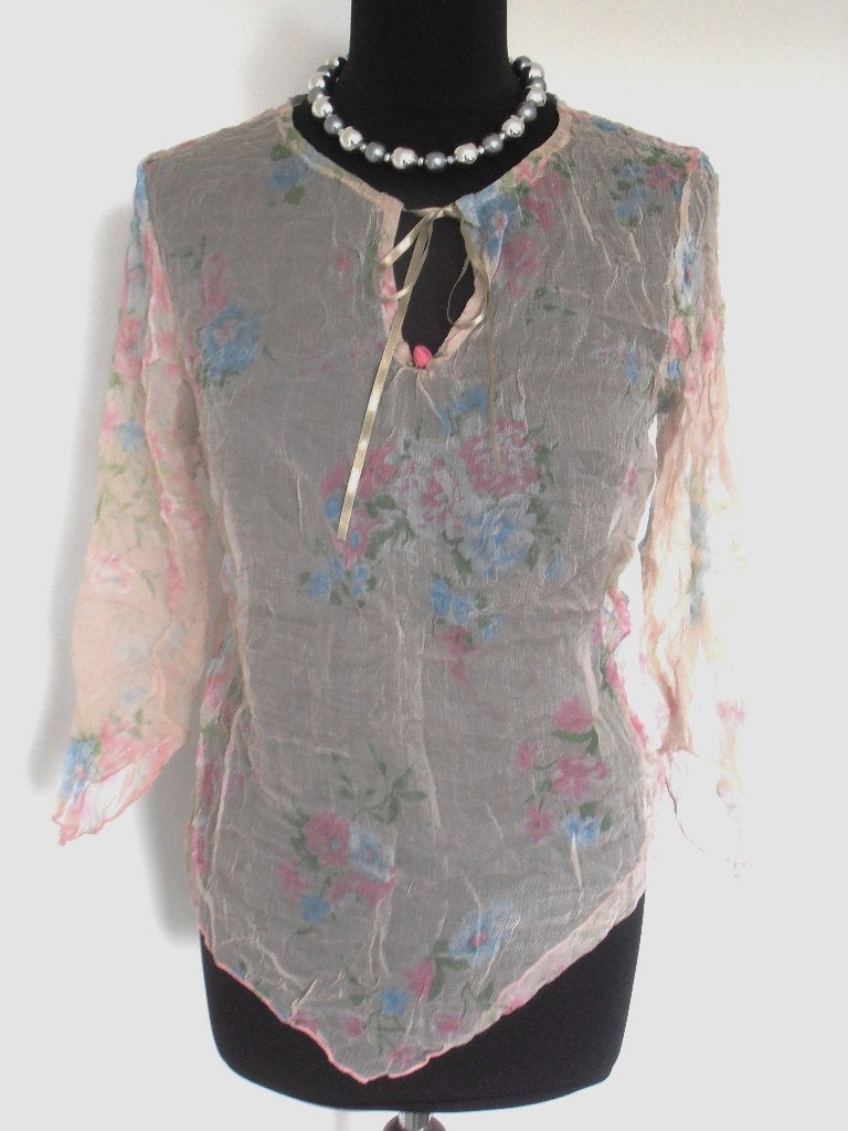 NIEUWE Elisa Cavaletti - prachtige zuiver zijden blouse - 38, Maat 38/40 (M), Overige kleuren, Verzenden, Nieuw