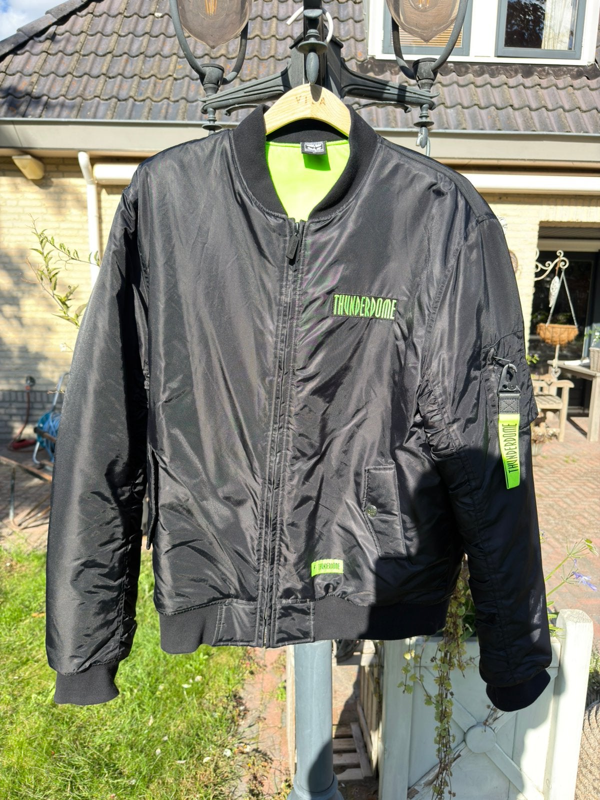 Thunderdome ‘High Voltage’ Bomber XL, Ophalen of Verzenden, Zo goed als nieuw, Maat 56/58 (XL), Zwart
