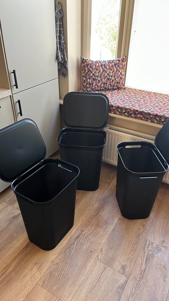 3 wasmanden, Ophalen, Gebruikt, Zwart
