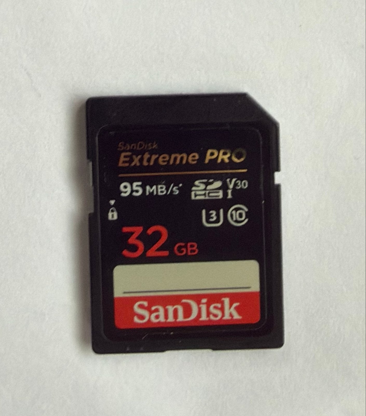 SanDisk Extreme PRO 32GB SD Kaart - 95MB/s, Audio, Tv en Foto, Fotografie | Geheugenkaarten, SD, 32 GB, Geschikt voor Full HD video