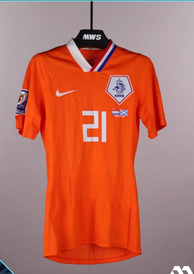 Matchworn shirt van Demy De Zeeuw, Maat M, Ophalen of Verzenden, Zo goed als nieuw, Shirt