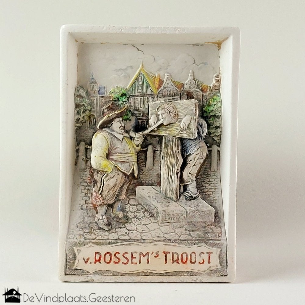 van Rossem´s Troost reclametegel, Reclamebord, -, -, Ophalen of Verzenden