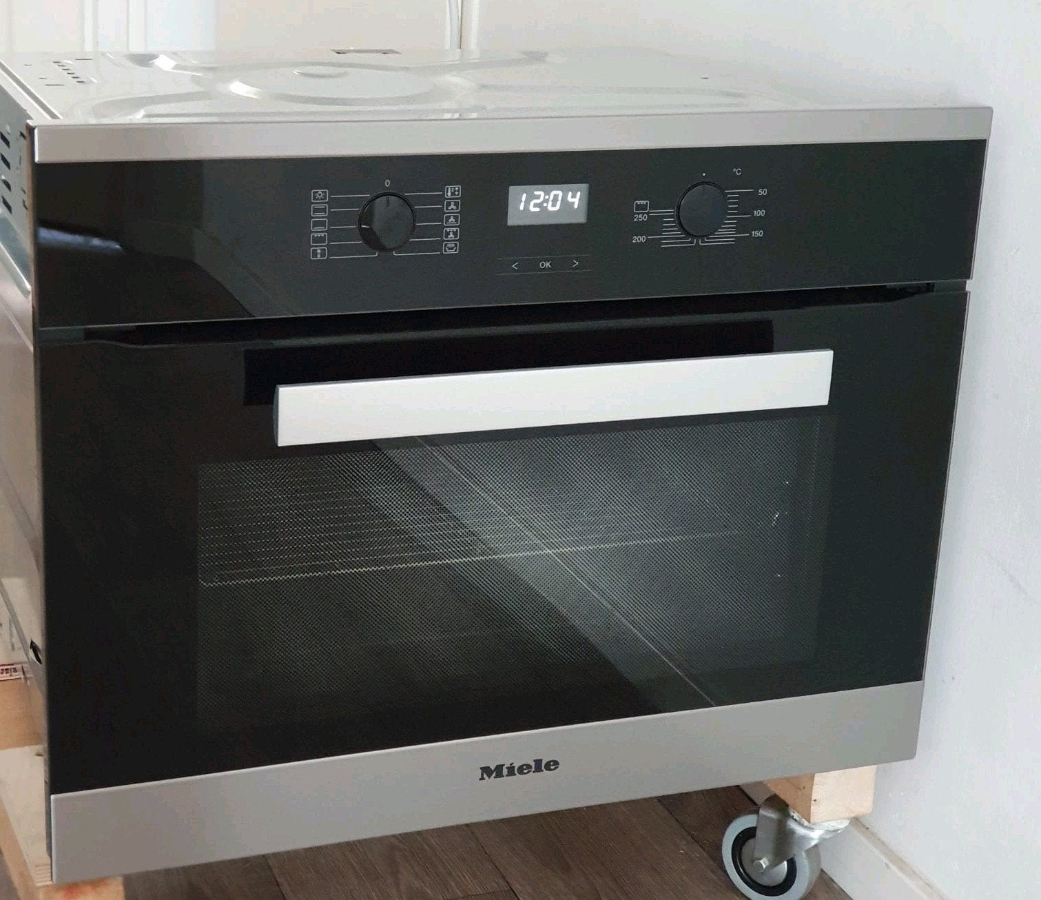 Luxe Miele set: combi oven/magnetron H6200 BM+ solo oven, Ophalen, 45 tot 50 cm, Zo goed als nieuw, Oven met grill