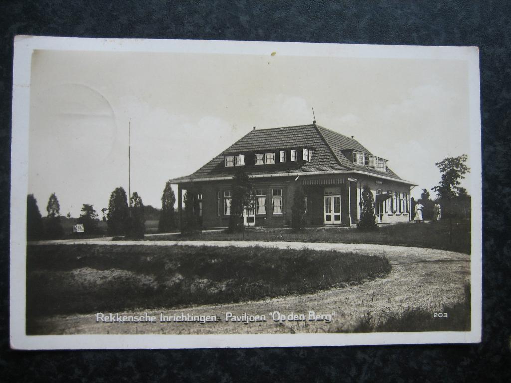 REKKEN  Inrichtingen op de berg 1929, Verzamelen, Ansichtkaarten | Nederland, Ophalen of Verzenden, 1920 tot 1940, Gelderland