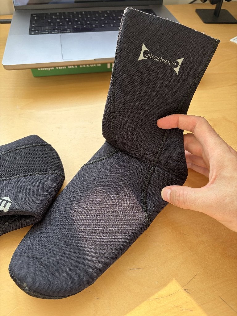 Mares 5mm Neoprene Sokken M/L, Wetsuit, Ophalen of Verzenden, Zo goed als nieuw, Mares