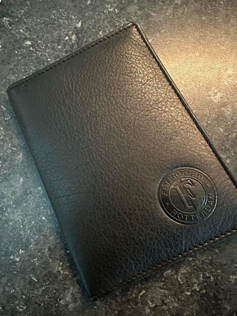 Feyenoord Portefeuille Zwart Leer, splinternieuw, Overige merken, Zwart, Nieuw, Ophalen of Verzenden