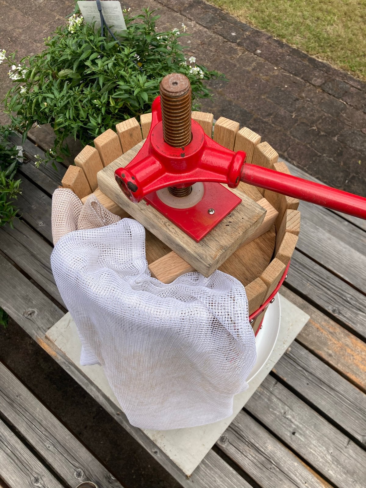 Fruitpers / Sapmaker - Handmatig 18 liter, Ophalen, Zo goed als nieuw