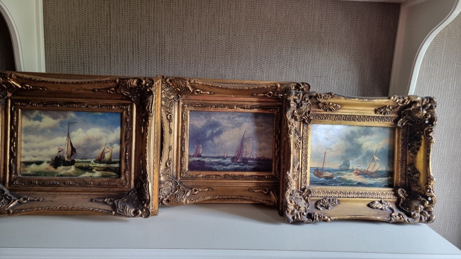 kleine scheepvaart schilderij, Antiek en Kunst, Kunst | Schilderijen | Klassiek, Ophalen