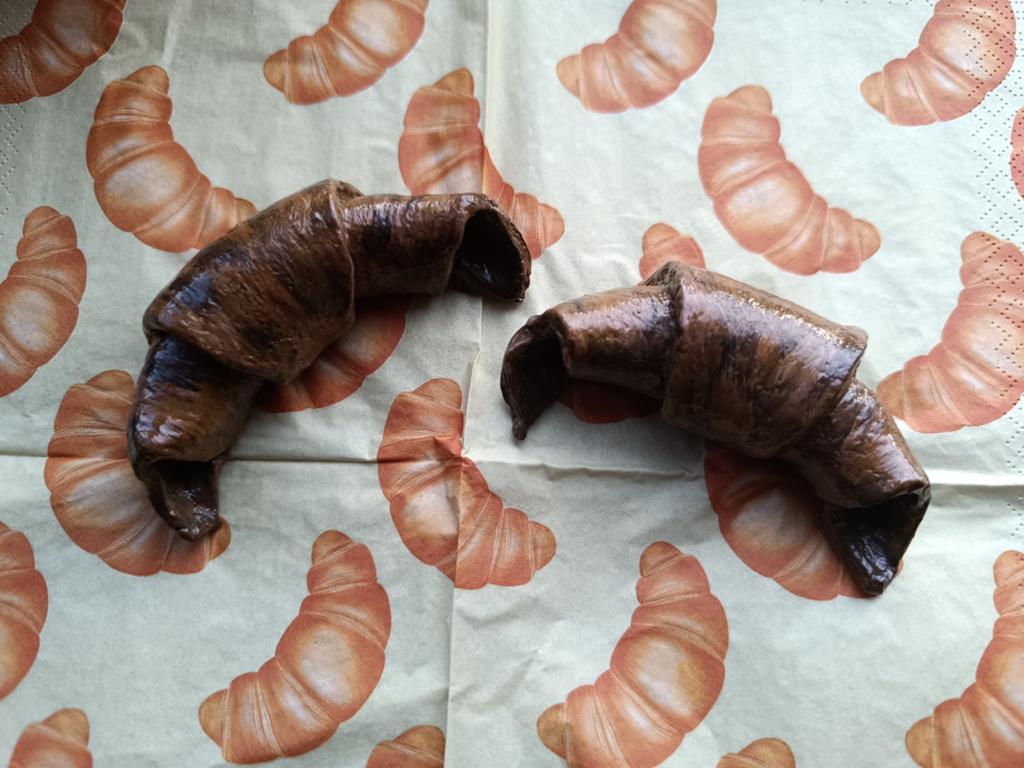 Keramiek handmade croissant voor aan de muur, Ophalen of Verzenden, Nieuw