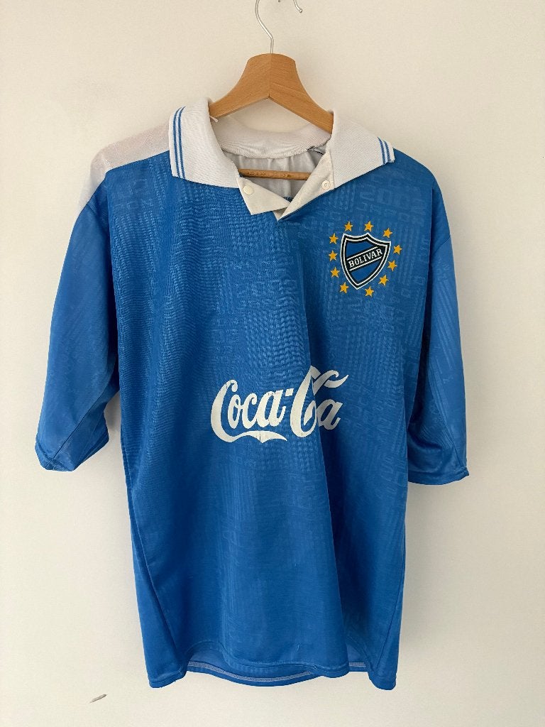 Origineel Bolívar Voetbalshirt 2002 Coca-Cola Retro Zeldzaam, Ophalen of Verzenden, Zo goed als nieuw, Shirt