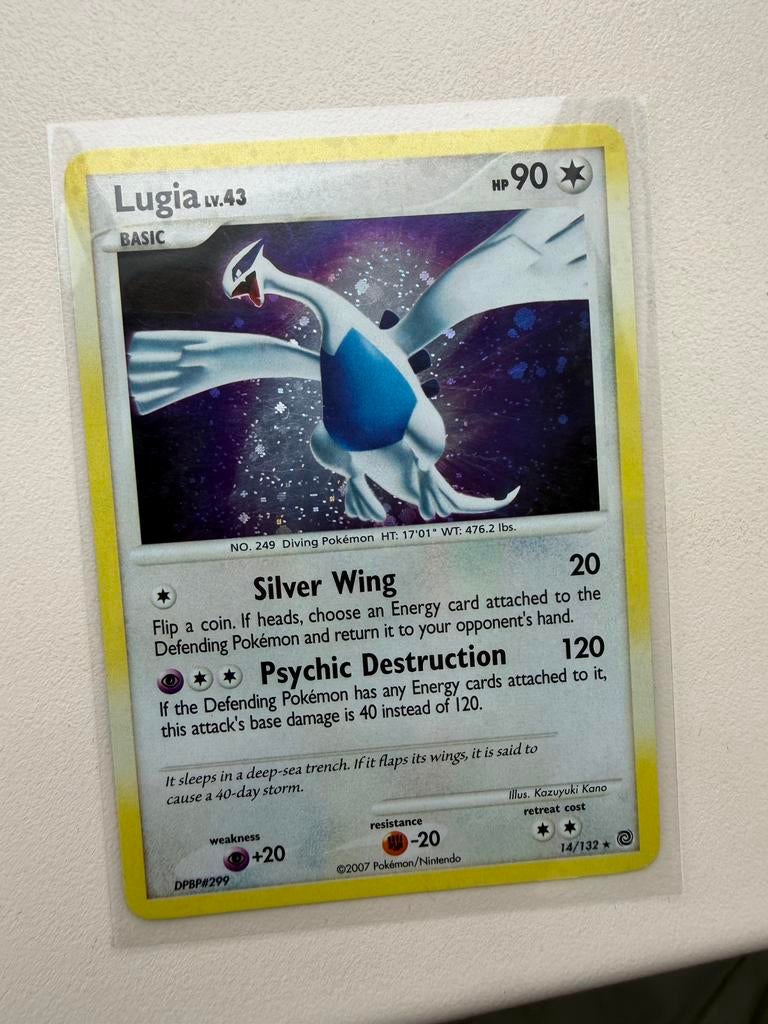 Lugia Pokemon kaart, Ophalen of Verzenden, Zo goed als nieuw