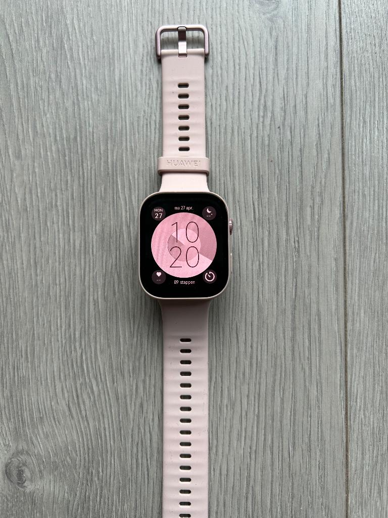 Huawei watch fit 3 kleur Pink, Sieraden, Tassen en Uiterlijk, Smartwatches, Ophalen of Verzenden, Zo goed als nieuw, Roze, Huawei