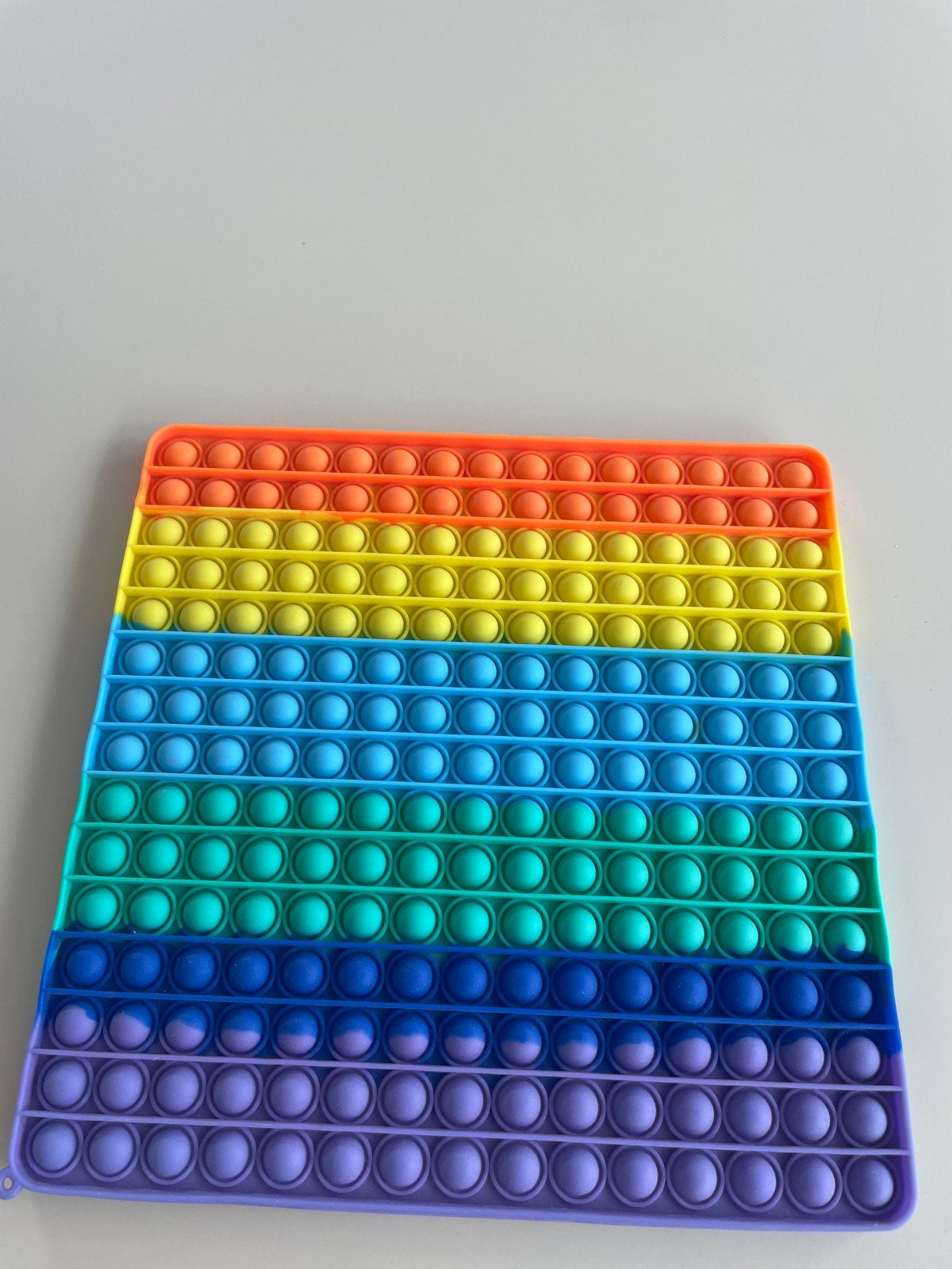 Grote Pop-it Regenboog - 30x30 cm Antistress Speelgoed, Ophalen of Verzenden, Zo goed als nieuw, Jongen of Meisje