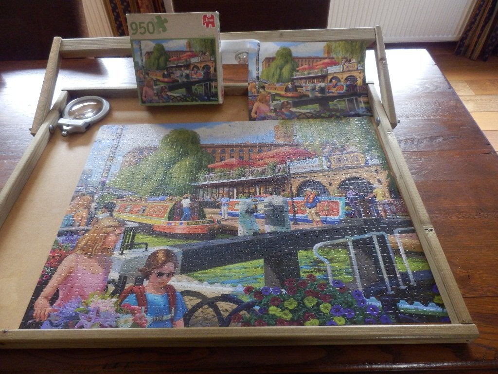 Legpuzzel Jumbo Camden Lock Puzzel 950 stukjes., Ophalen of Verzenden, 500 t/m 1500 stukjes, Zo goed als nieuw, Legpuzzel