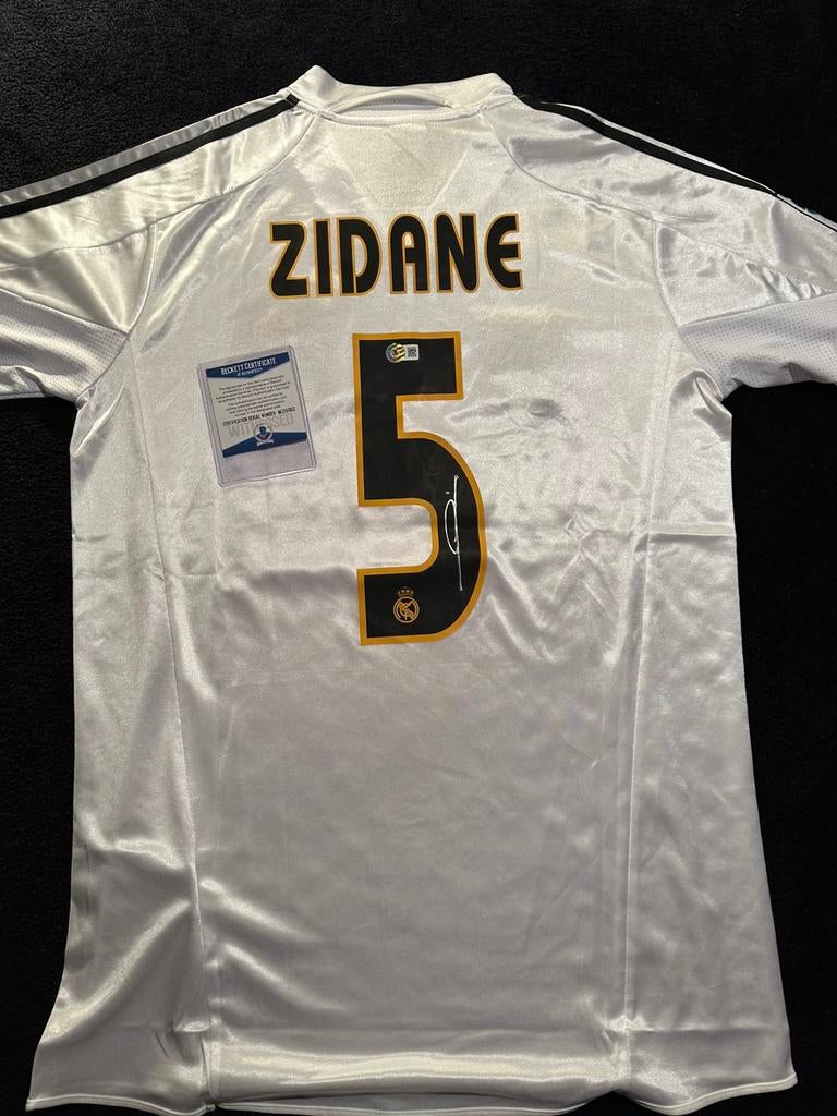Zidane shirt Real Madrid gesigneerd Beckett COA, Verzamelen, Sportartikelen en Voetbal, Ophalen of Verzenden, Buitenlandse clubs
