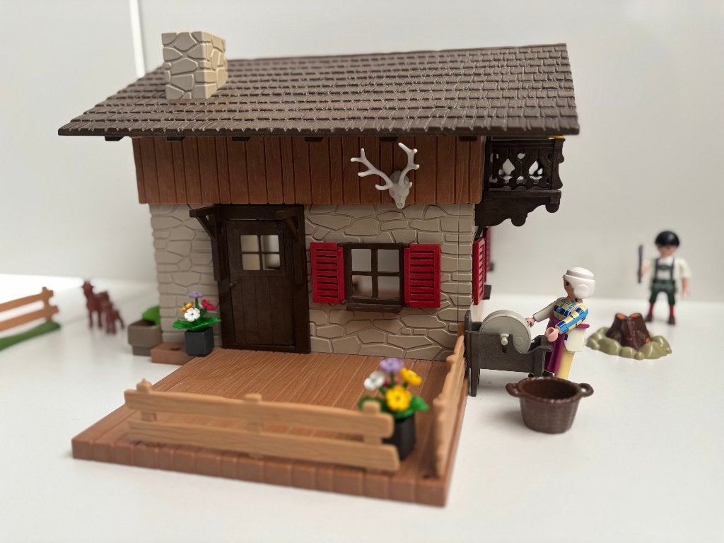 Playmobil Berghut + accessoires - 5422 Mooi huisje, Kinderen en Baby's, Speelgoed | Playmobil, Wild life, Gebruikt, Gebouw, Losse onderdelen