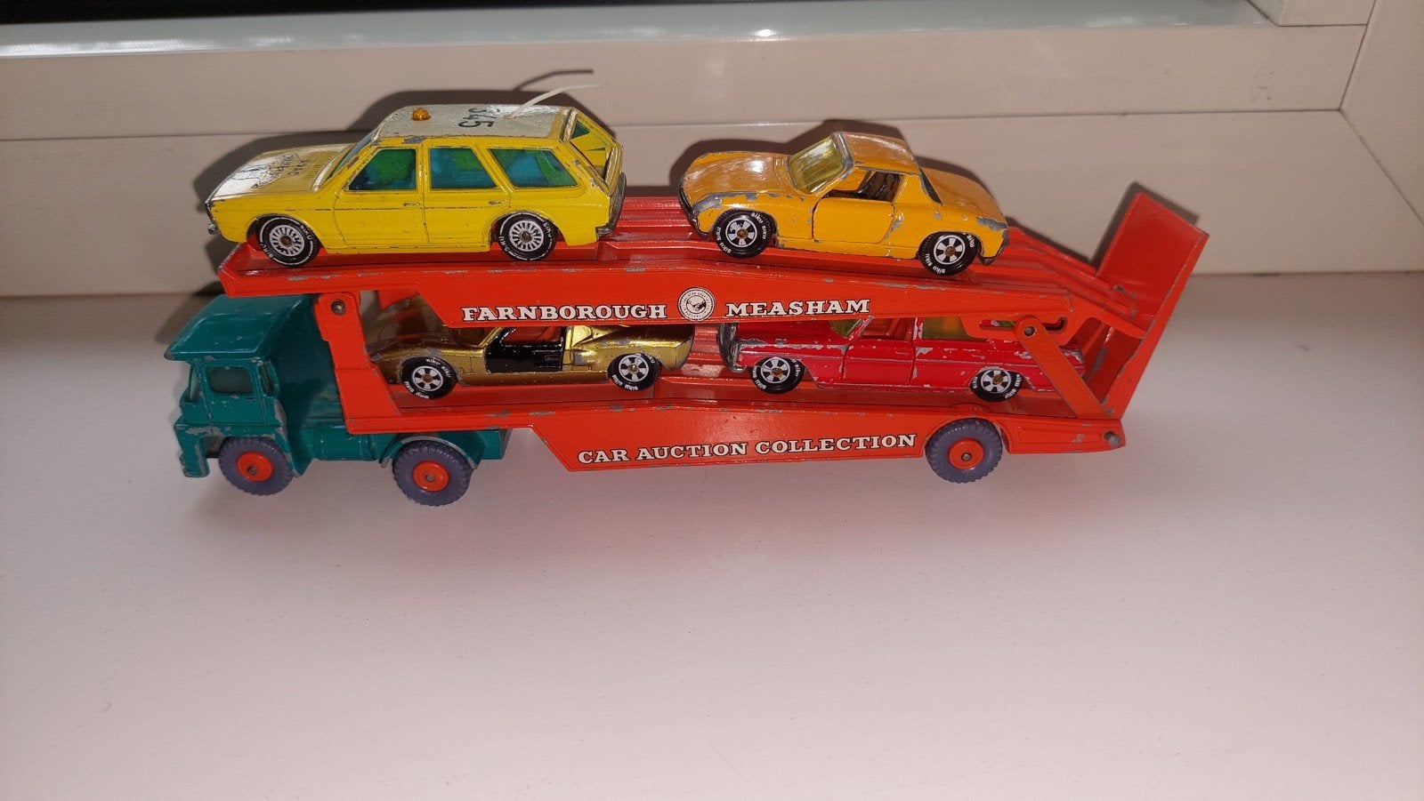 Vintage Lesney Matchbox Major Pack M-8 Car Transporter, Verzenden, Gebruikt, Bus of Vrachtwagen, Lesney