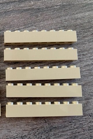 lego basis blokjes 1x8 beige  (16), Ophalen of Verzenden, Nieuw, Losse stenen, Lego