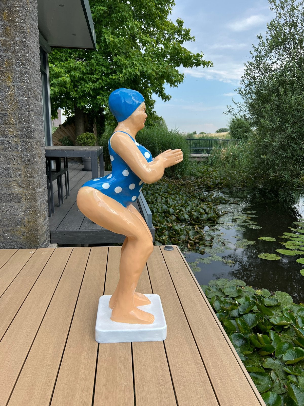 Zwemster beeld tuin, Ophalen, Nieuw, Kunststof
