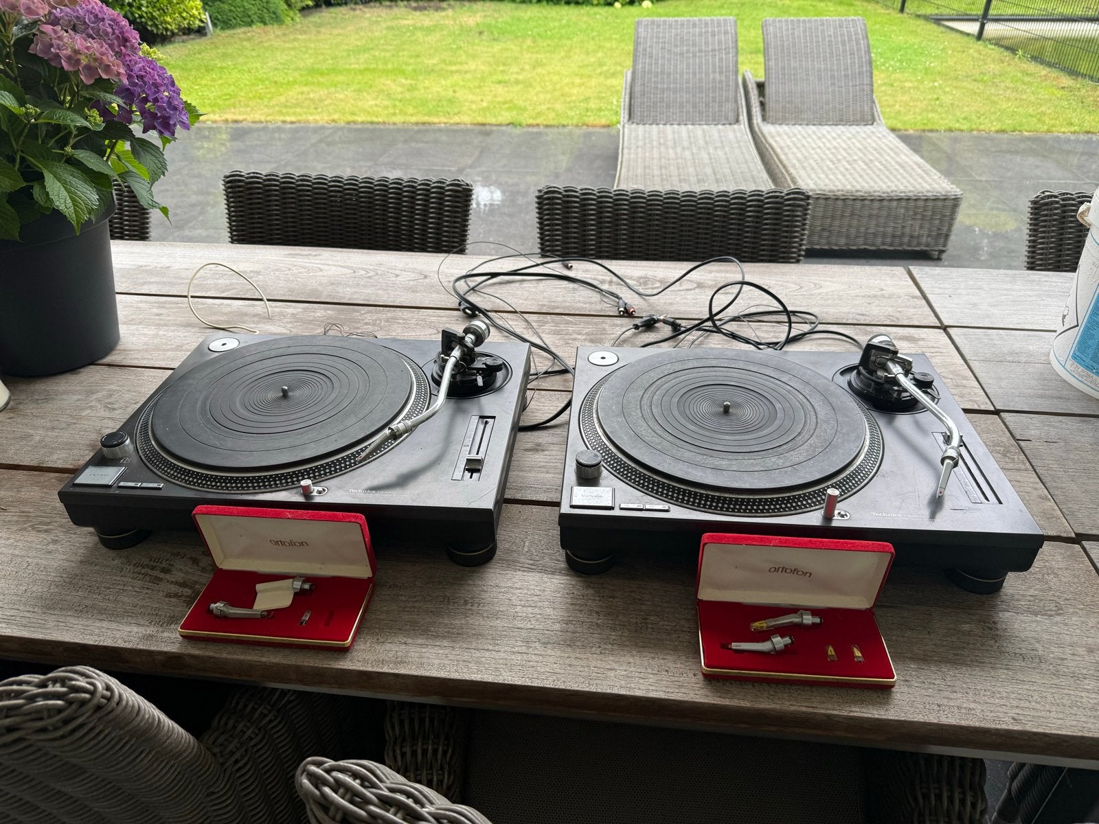 Technics SL-1210MK2 Platenspeler met Ortofon elementen, Ophalen of Verzenden, Gebruikt, Platenspeler, Technics