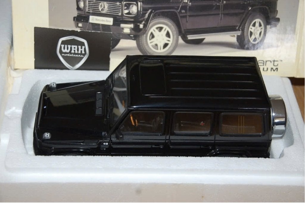 1:18 Mercedes G Wagon G klasse black Autoart 76101 inbox WRH, Verzenden, Zo goed als nieuw, Auto, Autoart