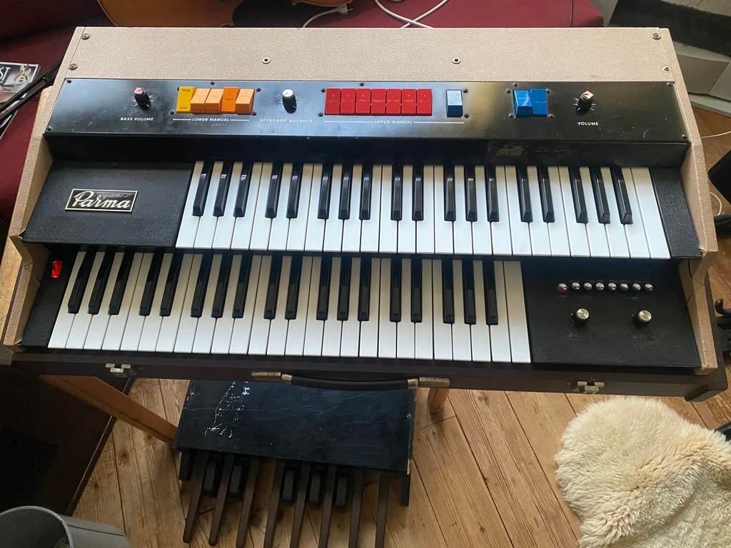 CRB Elettronica koffer orgel 1976 diamond 700  met pedalen, Muziek en Instrumenten, Ophalen, Gebruikt, 2 klavieren, Orgel