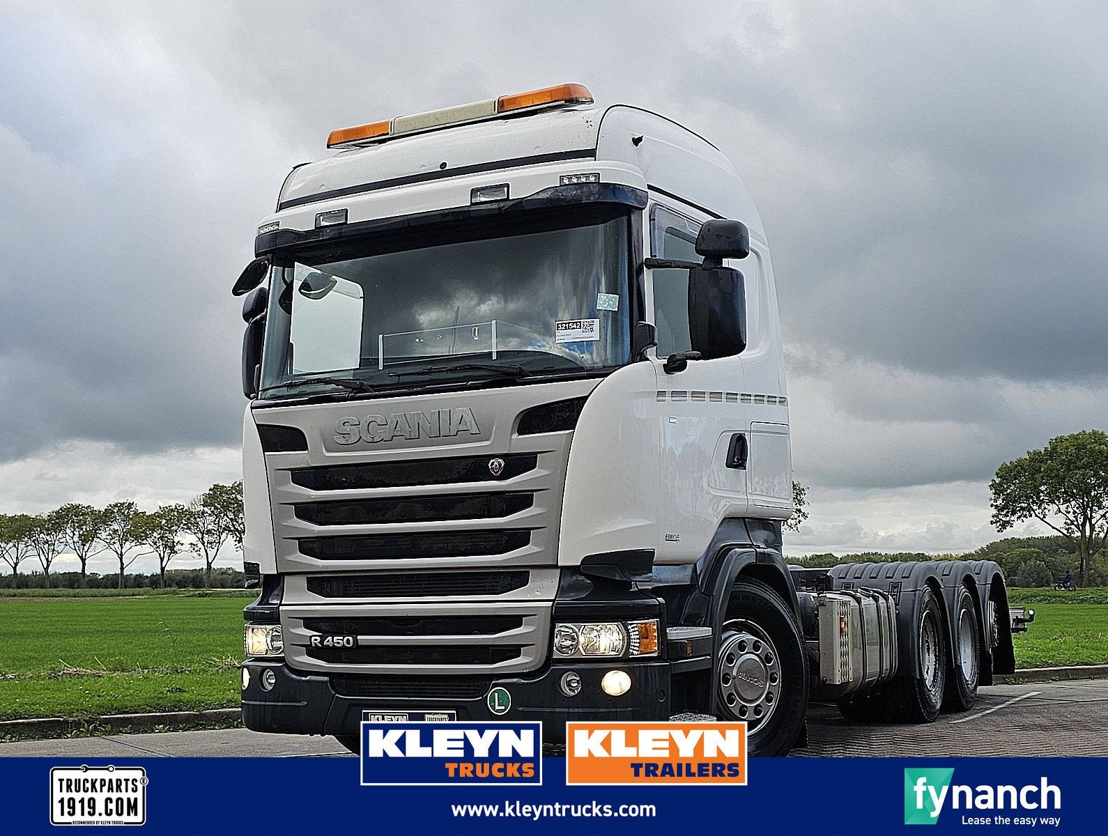SCANIA R450 8x4*4 retarder pto, Automaat, Euro 6, Scania, Wit