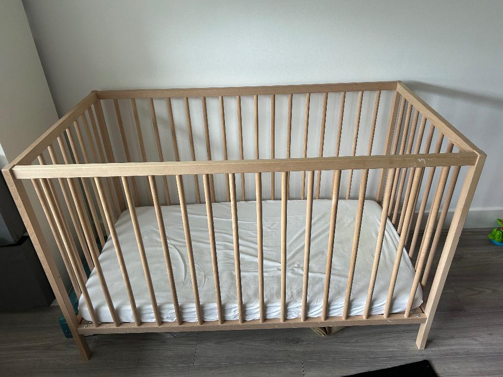 Baby bed, Ophalen, Zo goed als nieuw, Minder dan 140 cm, Matras