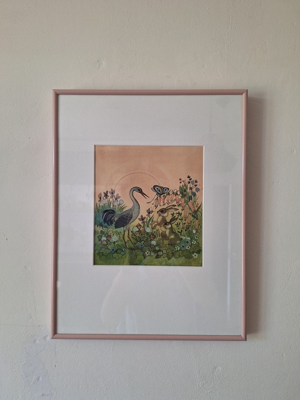 Unieke Vintage Sovjet Litho «Bosbroederschap» – N. Poplavska, Antiek en Kunst, Kunst | Tekeningen en Foto's, Ophalen of Verzenden