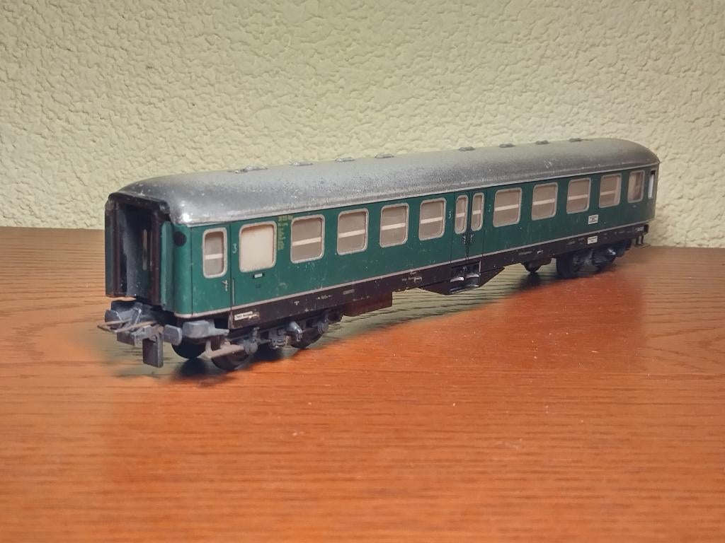 Trix Express 383 - Rijtuig met middeninstap, Gebruikt, Gelijkstroom, Trix, Wagon