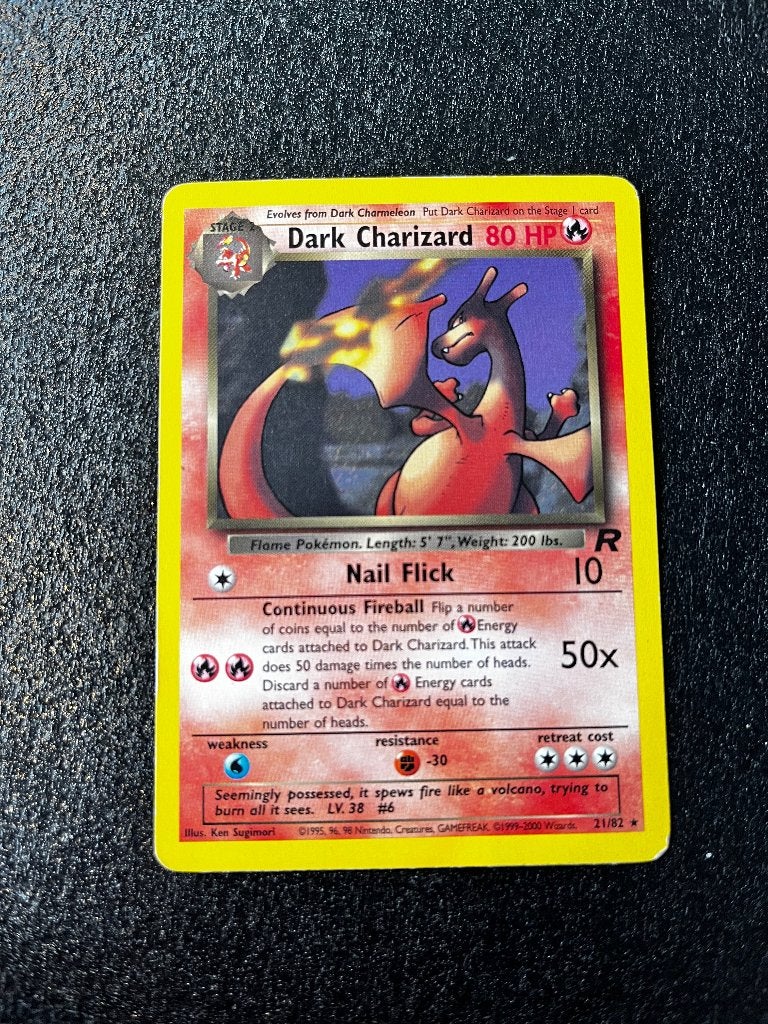 Pokémon Kaart Dark Charizard 21/82, Team Rocket (Unlimited), Verzenden, Zo goed als nieuw, Losse kaart
