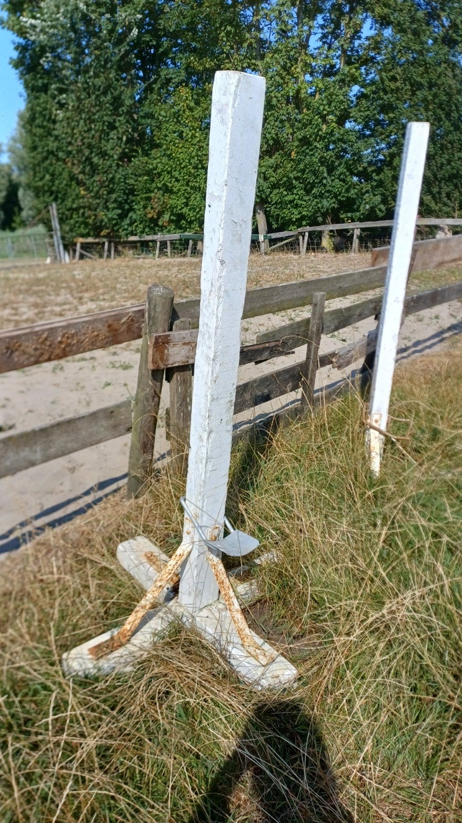 zeer stevige en stabiele hindernis spring staanders 6x, Dieren en Toebehoren, Ophalen of Verzenden, Gebruikt, Springen
