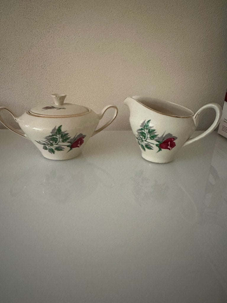 Vintage melkkan en suikerpot, Antiek en Kunst, Ophalen