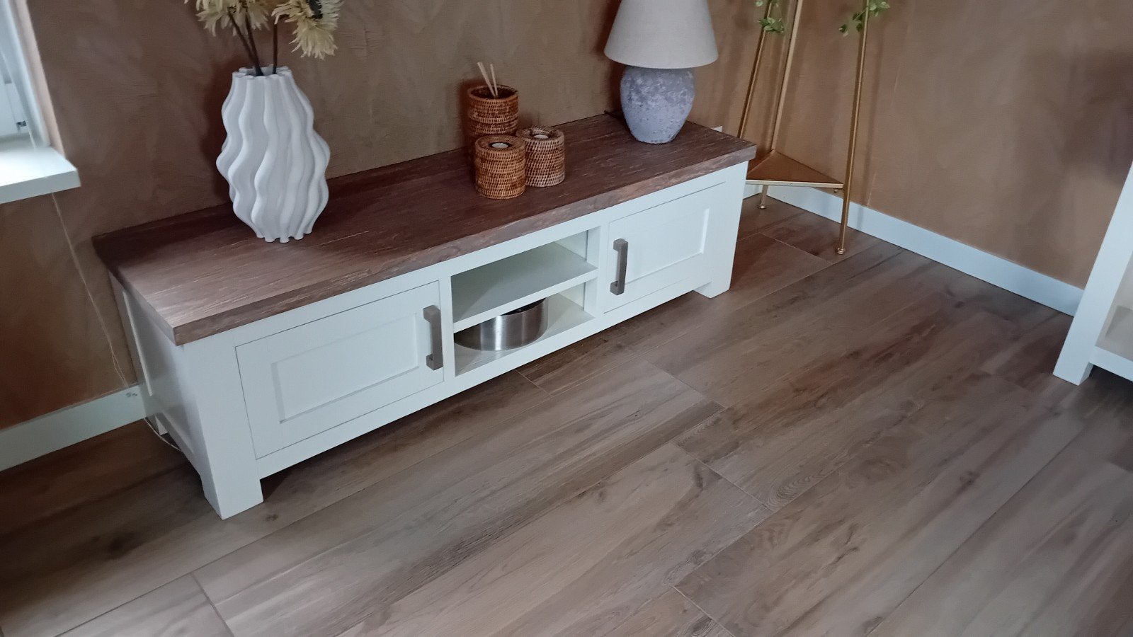 dressoir of tv meubel handgemaakt, Ophalen of Verzenden, Zo goed als nieuw, 25 tot 50 cm, Minder dan 100 cm